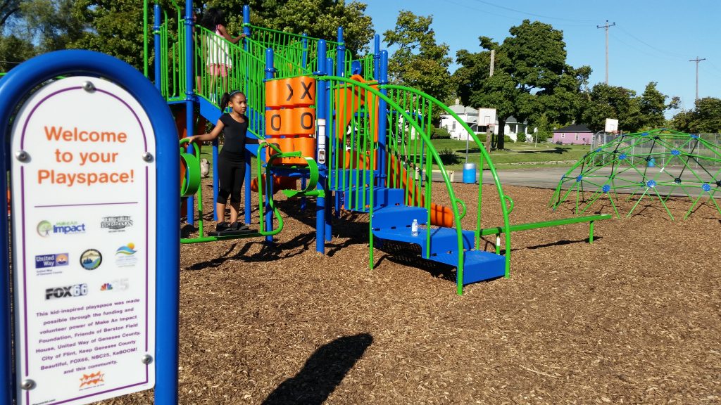 Mayor Weaver Joins Community Leaders for Dedication of New Playground in Flint