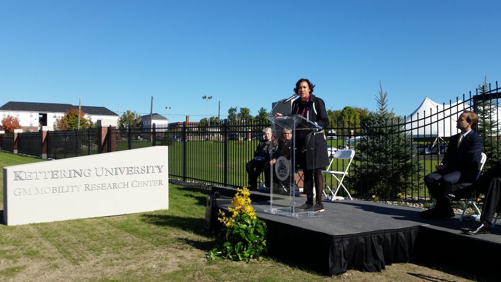 Mayor Weaver Helps Celebrate Completion of GM Mobility Research Center Phase One