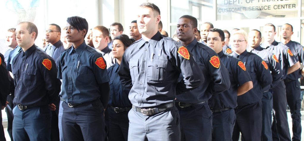 New Firefighter Trainees Make Surprise Visit to Flint City Hall