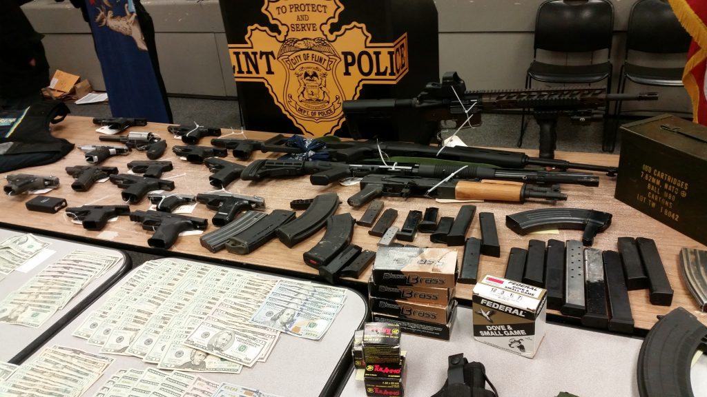 Flint Police Take Large Amount of Illegal Drugs, Guns and Cash Off Streets in February