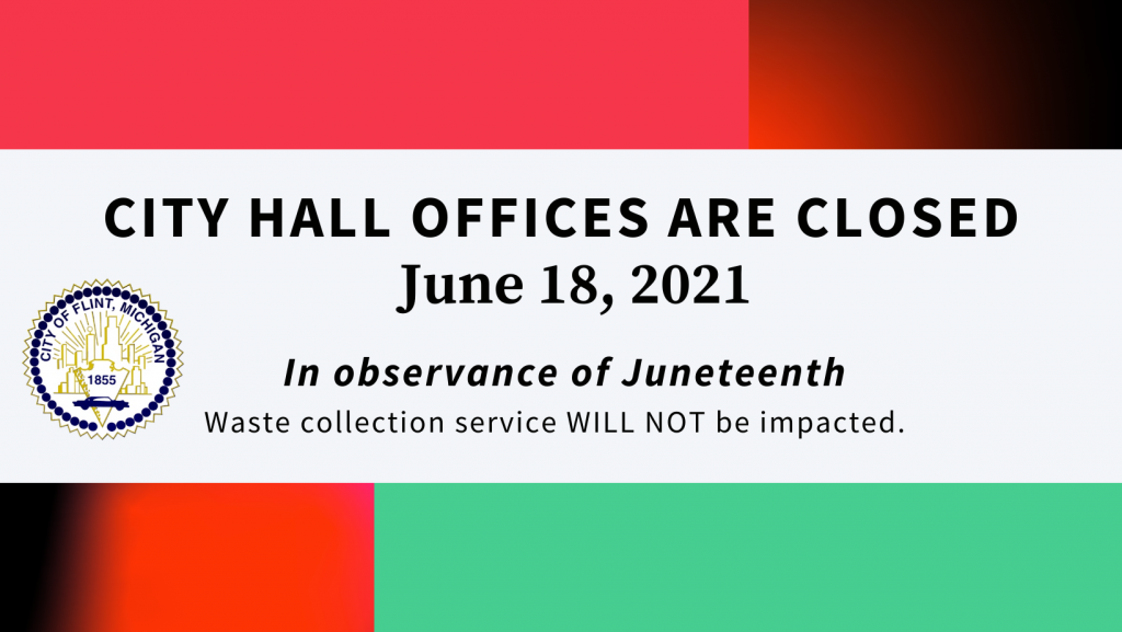 City Hall offices to close in observance of Juneteenth