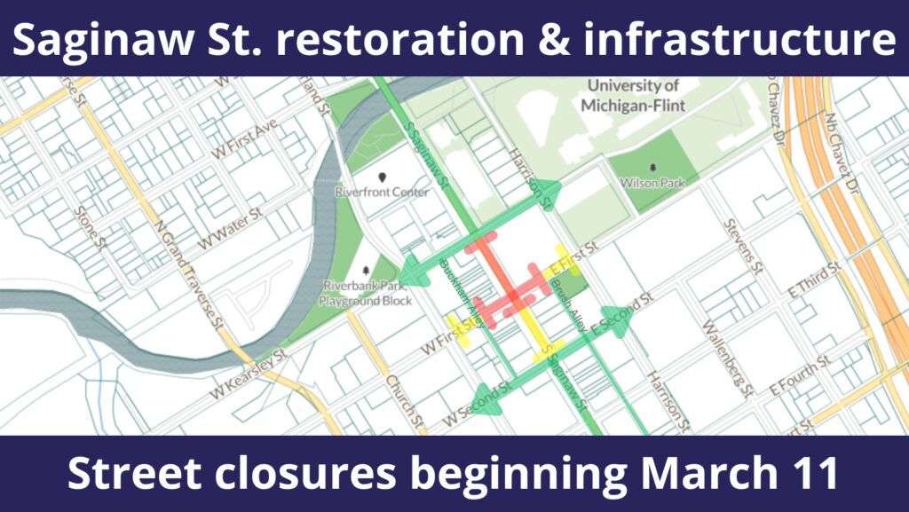 Final phase of Saginaw St. restoration and infrastructure project to begin Monday