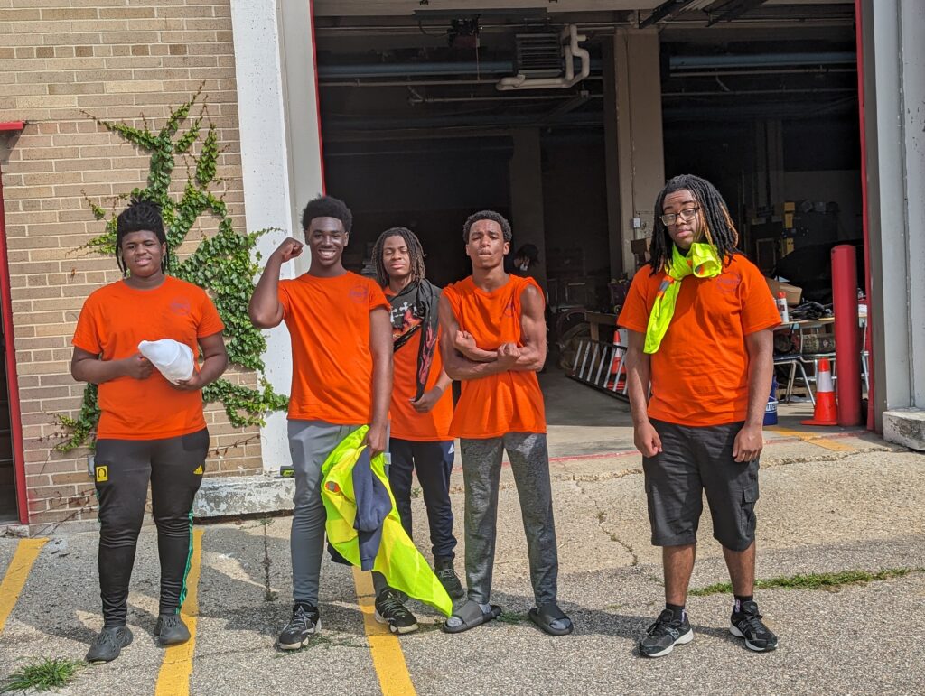 Dept. of Public Works youth interns learn job skills and teamwork