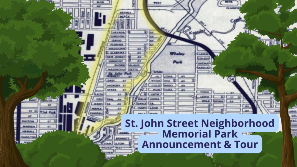 You’re Invited, Flint! St. John Street Neighborhood Memorial Park Announcement & Tour