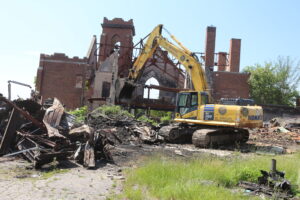 Demolition of the Oak Park church