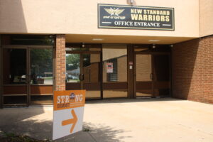Recast building entrance