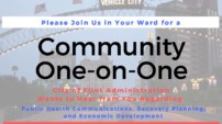 City Officials to Hold Community “One-on-One” Sessions with Residents