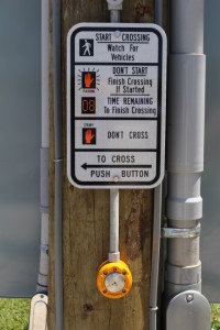 GVT Crossing Sign & Button