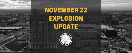 City of Flint provides latest information on the November 22, 2021 Explosion