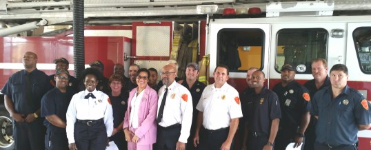 Flint Firefighters Go Pink for Breast Cancer Awareness Month