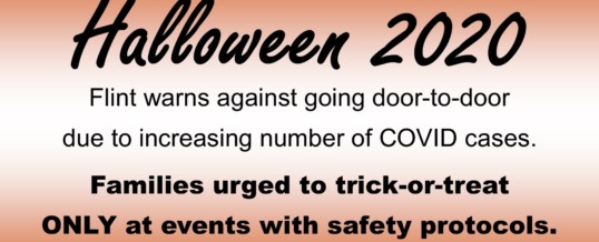 Halloween update: Flint warns residents to avoid trick-or-treating door-to-door, urges families to celebrate at events following safety protocols