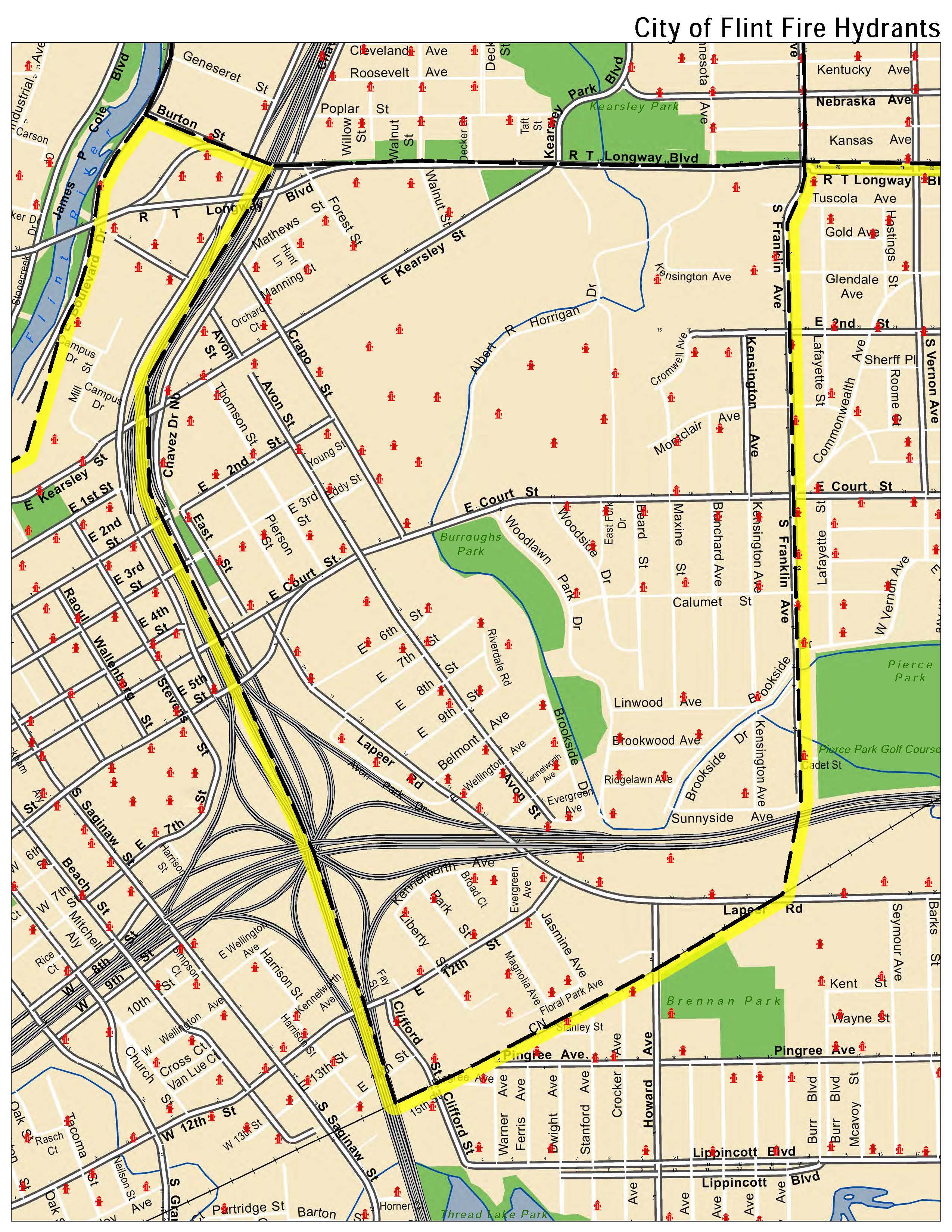 FALL 2015 Fire Hydrant Flushing Maps City of Flint