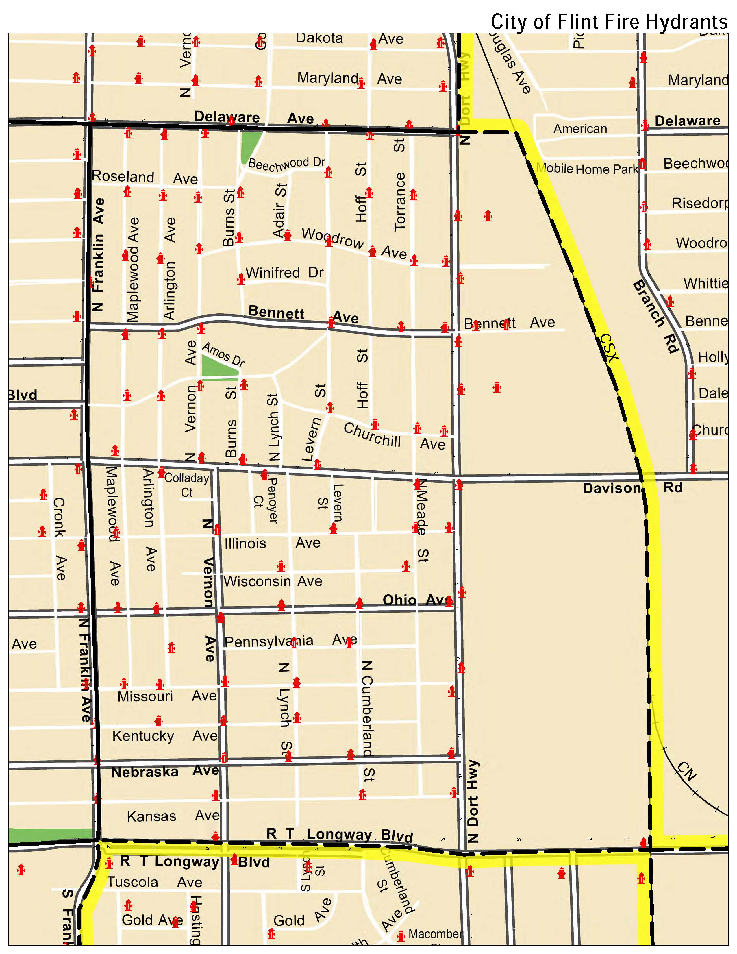 Fire Department Hydrant Map