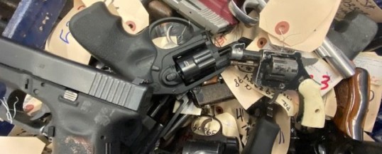 On Chief Terence Green’s first day in office, City of Flint destroys 384 guns; Flint will no longer be an arms dealer, Mayor Neeley says