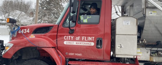 Flint crews continue working hard to clean streets after large snowfall