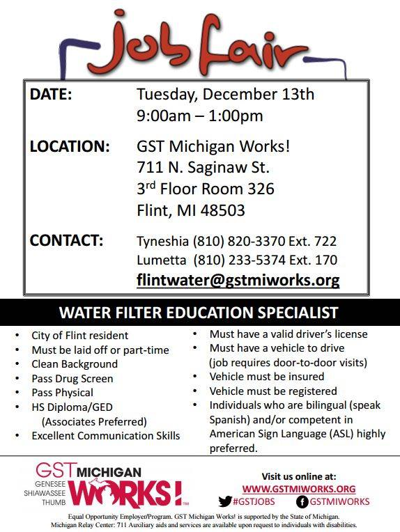 mayor weaver announces new jobs for flint residents as part of gst michigan works flint mi