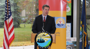 Mayor Walling speaks during the 2015 United Way Campaign Kickoff