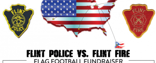 Flint Police & Fire Officials Hold Flag Football Game for Charity