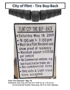City of Flint to Hold Tire Buy Back Event