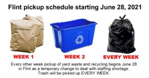 Waste provider in Flint adjusts schedule to better provide yard waste pickup